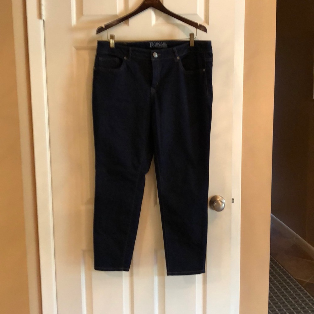 Jeans denim skinny crop Sears R 1893 size 16 NWOT